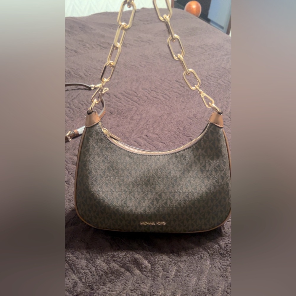 Michael Kors Cora Signature Logo Shoulder Bag and Crossbody - Picture 5 of 12